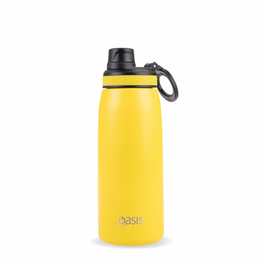 Insulated * | Insulated Sports Bottle Neon Yellow 780Ml Top Selling