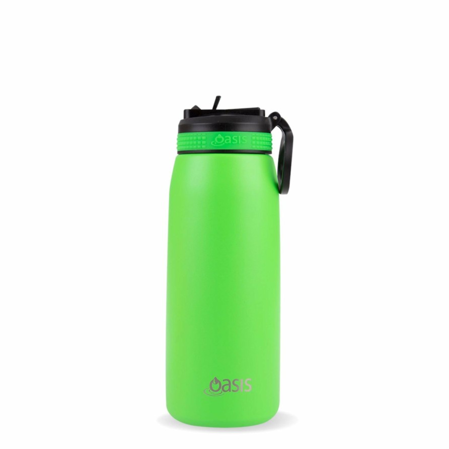 Insulated * | Insulated Sports Sipper Bottle Neon Green 780Ml Top Selling