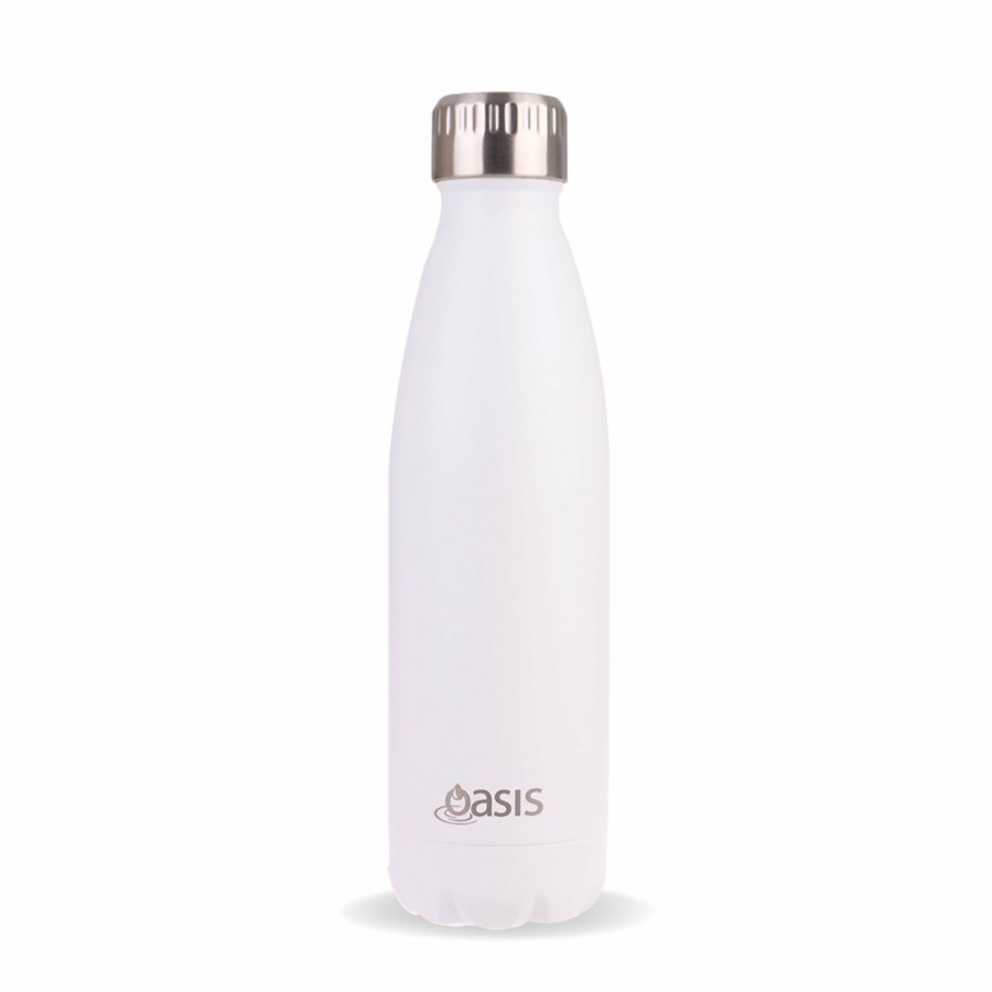 Insulated * | Insulated Drink Bottle Matte White 500Ml Outlet Sale