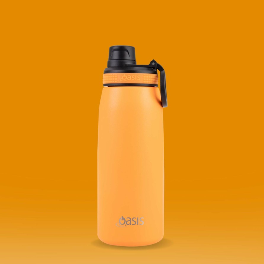 Insulated * | Insulated Sports Bottle Neon Orange 780Ml Outlet Sale