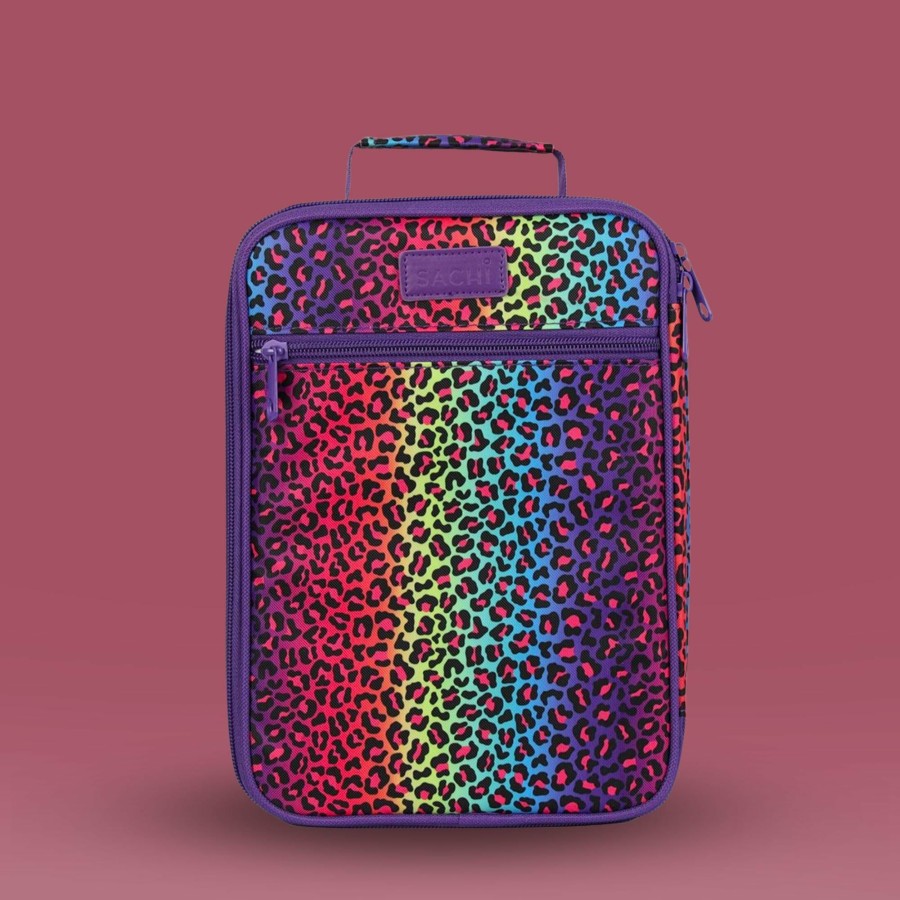 Insulated * | Insulated Rainbow Leopard Lunch Bag Best Choice