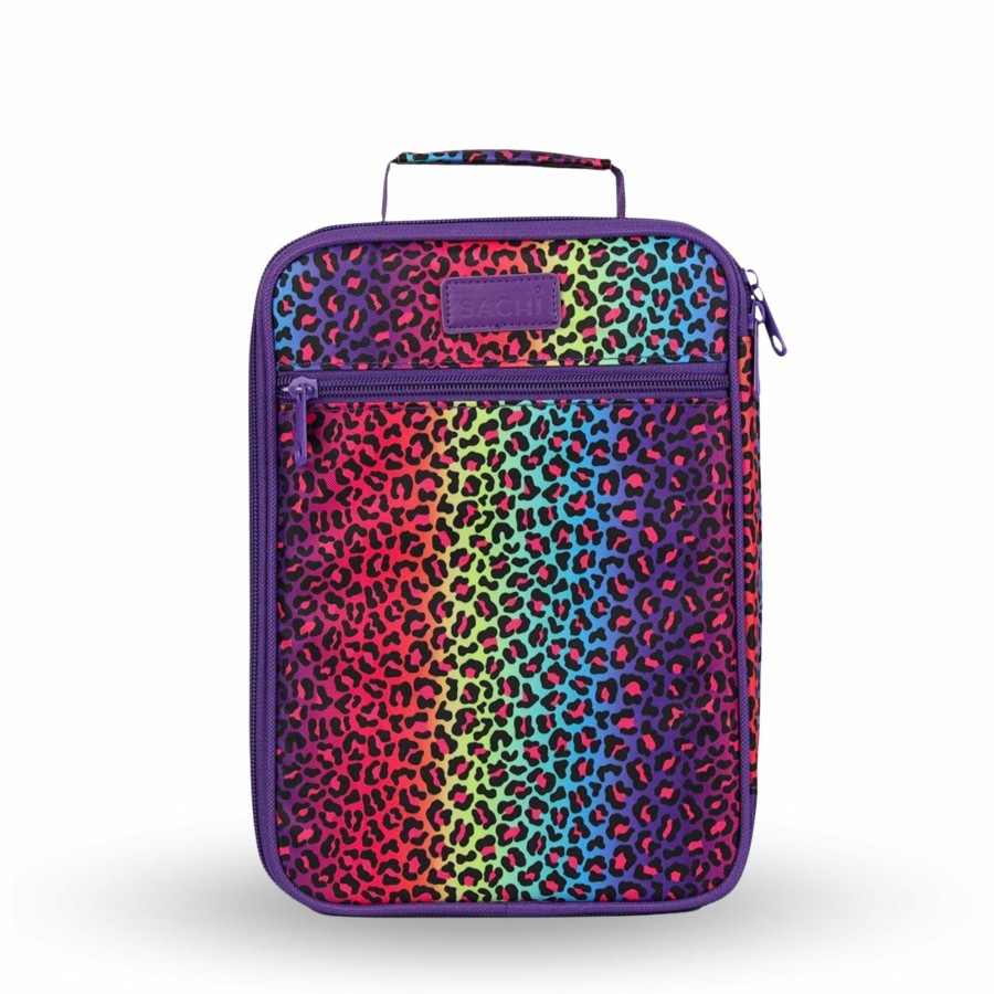 Insulated * | Insulated Rainbow Leopard Lunch Bag Best Choice