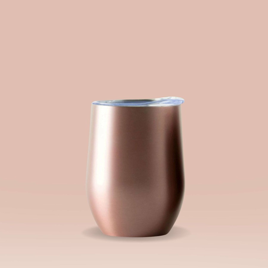 Insulated * | Insulated Wine Tumbler Rose Gold 330Ml Discounts