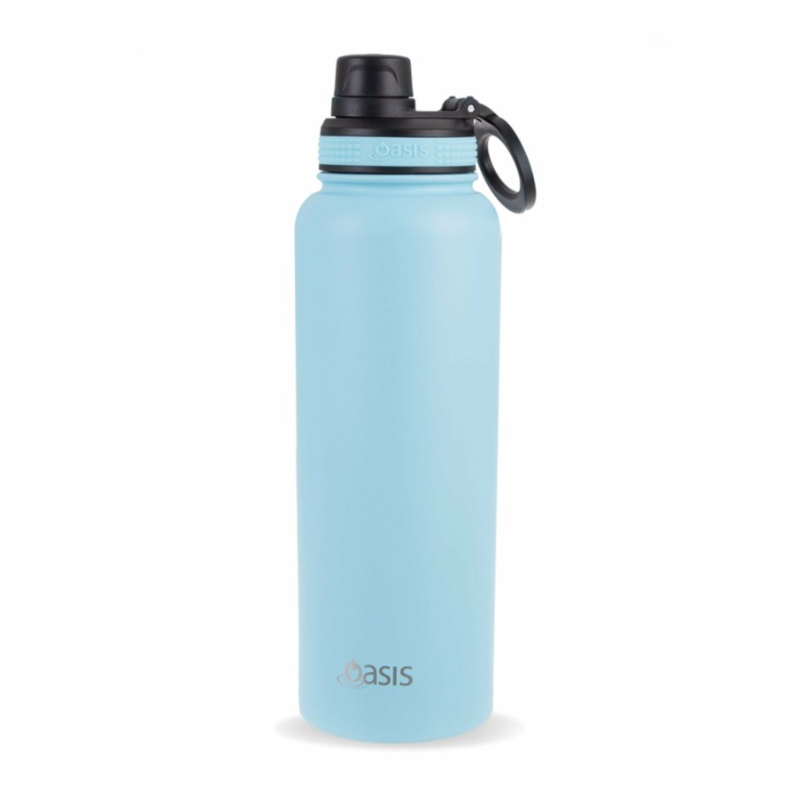 Insulated * | Insulated Challenger Island Blue Water Bottle 1.1 Litre Outlet