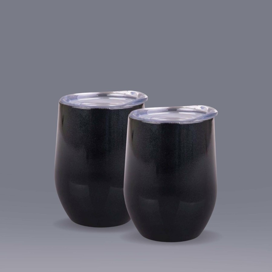 Insulated * | Insulated Wine Tumbler Midnight Black Gift Set Hot Selling