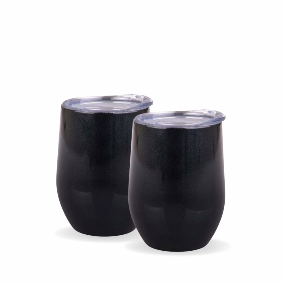 Insulated * | Insulated Wine Tumbler Midnight Black Gift Set Hot Selling