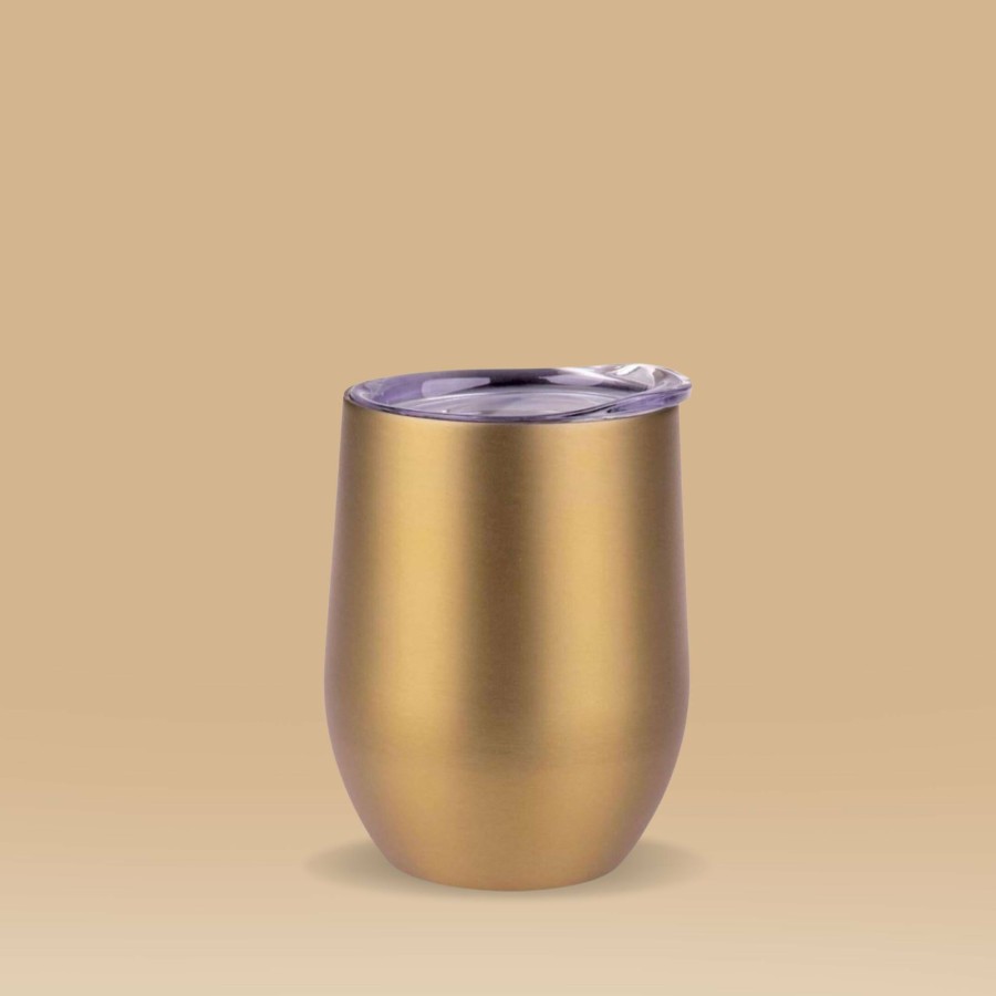 Insulated * | Insulated Wine Tumbler Gold 330Ml Cheap Online