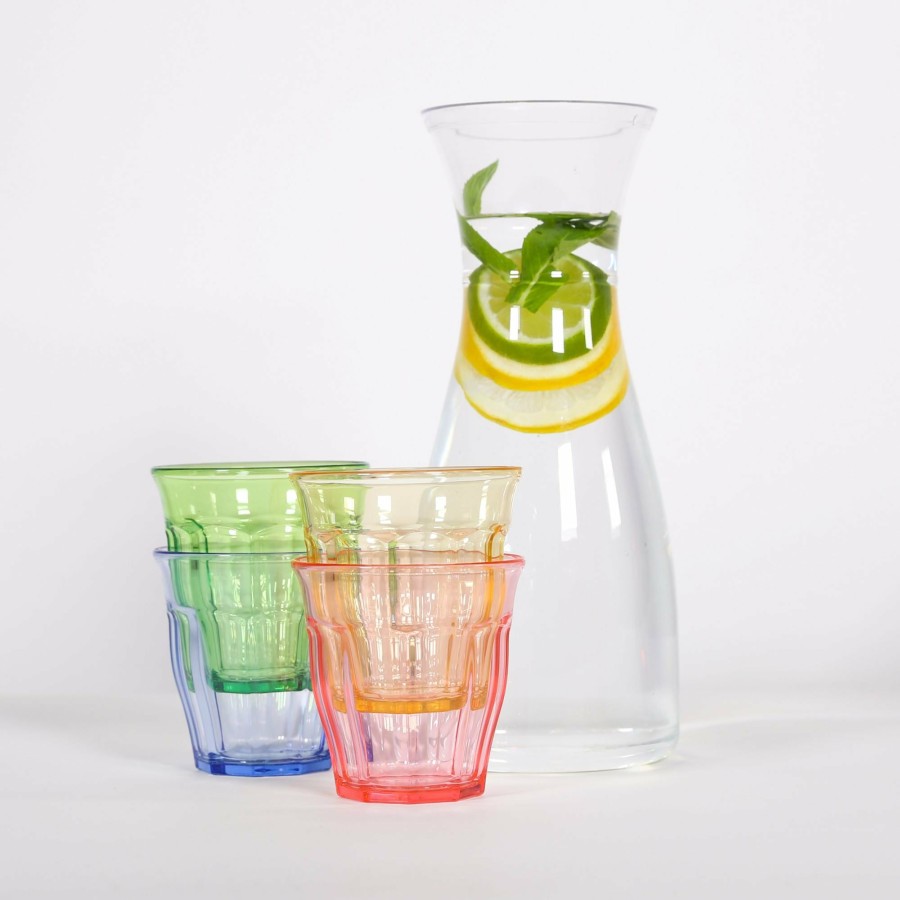 Plastic Drinkware * | Unbreakable Mixed Coloured Tumbler Glasses 290Ml Set Of 4 Discounts