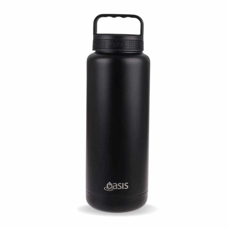 Insulated * | Insulated Titan Black Water Bottle 1.2 Litre Best Choice