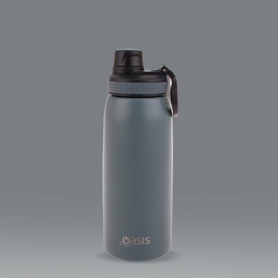 Insulated * | Insulated Sports Bottle Steel Grey 780Ml Best-Selling