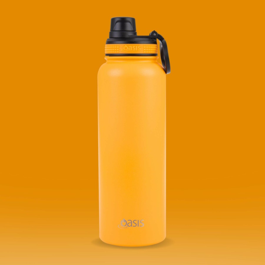 Insulated * | Insulated Challenger Neon Orange Water Bottle 1.1 Litre Outlet Sale