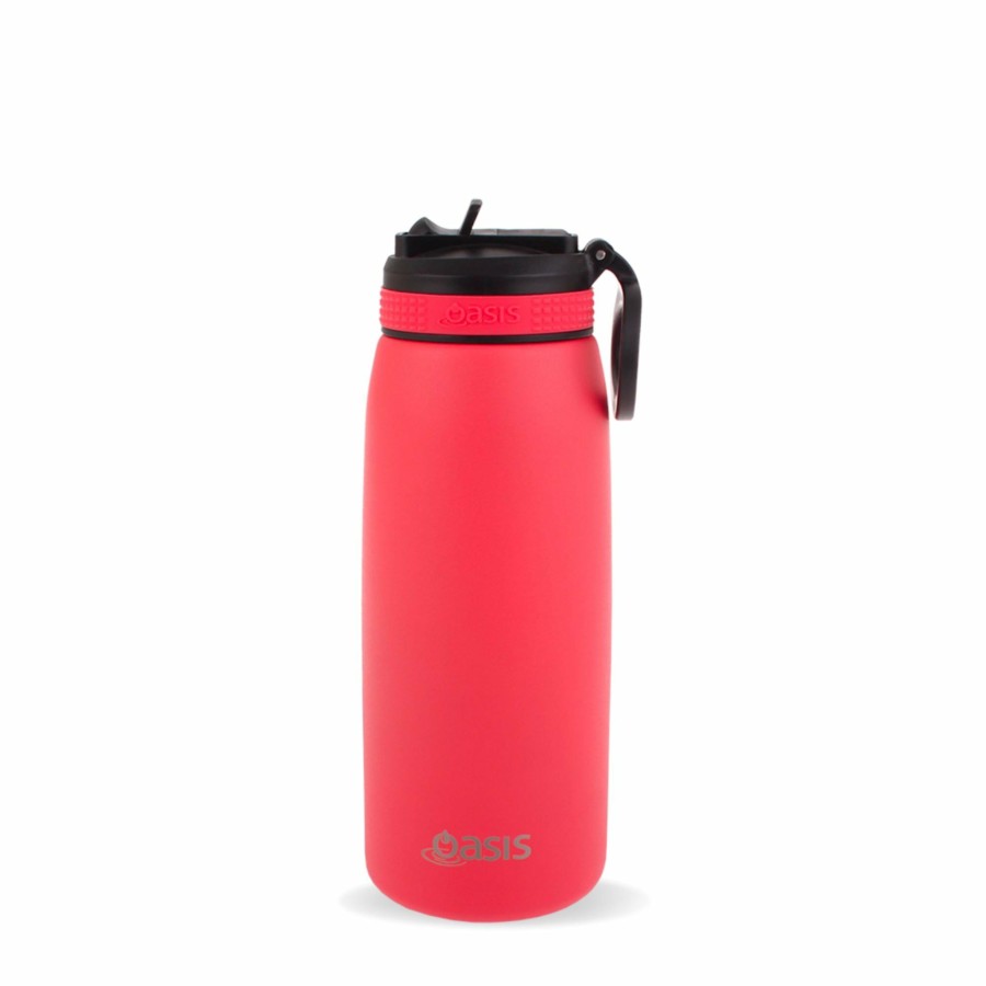 Insulated * | Insulated Sports Sipper Bottle Coral Red 780Ml High Quality