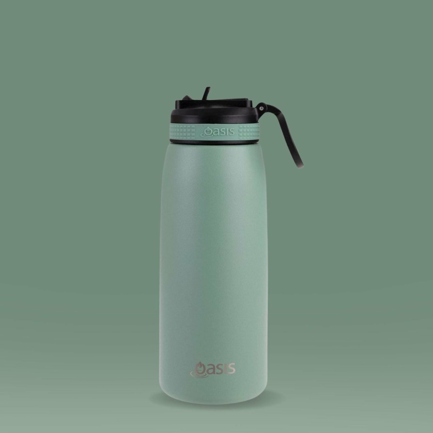 Insulated * | Insulated Sports Sipper Bottle Sage Green 780Ml Hot Selling