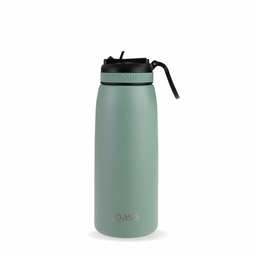 Insulated * | Insulated Sports Sipper Bottle Sage Green 780Ml Hot Selling