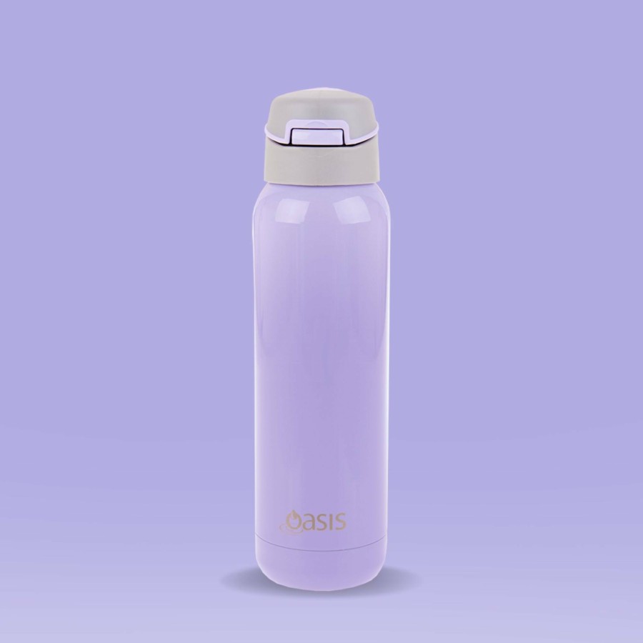 Insulated * | Insulated Sports Bottle With Straw Lilac Purple 500Ml Excellent