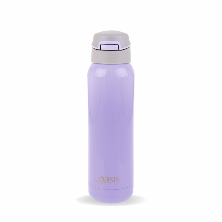 Insulated * | Insulated Sports Bottle With Straw Lilac Purple 500Ml Excellent