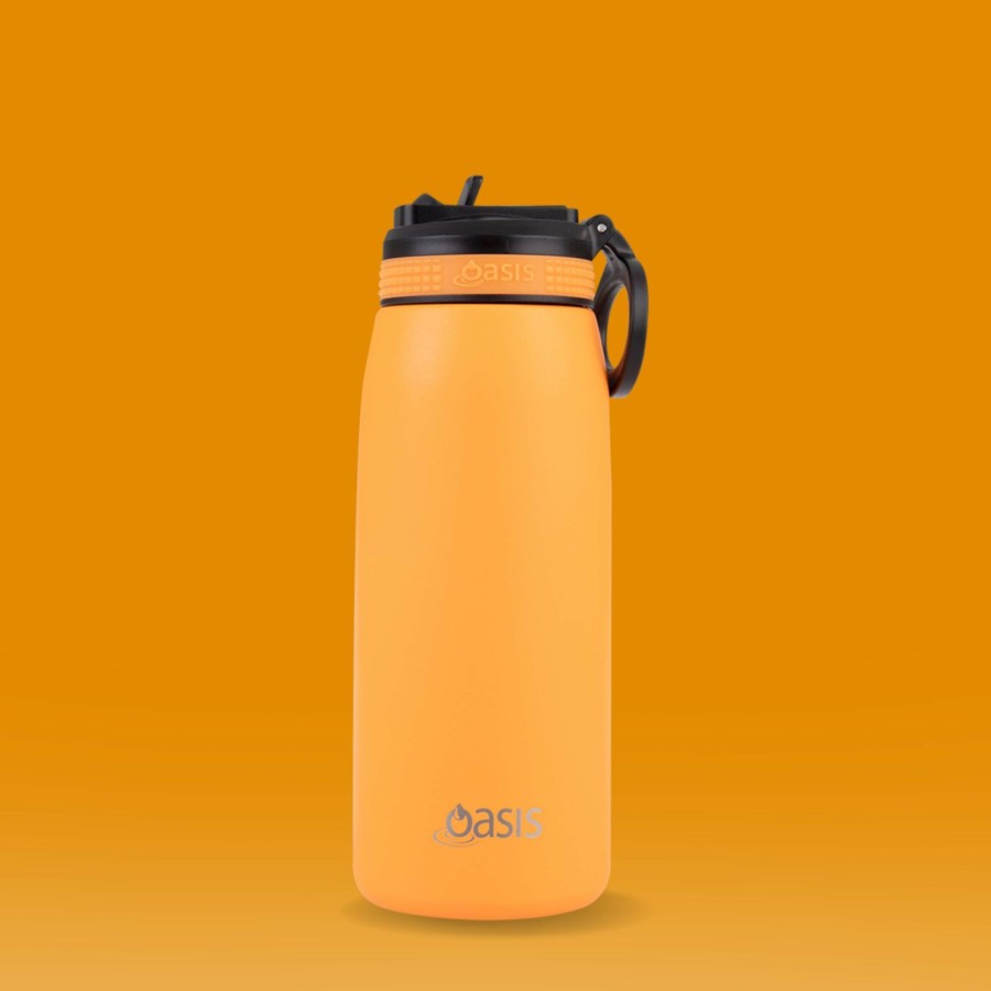 Insulated * | Insulated Sports Sipper Bottle Neon Orange 780Ml Excellent