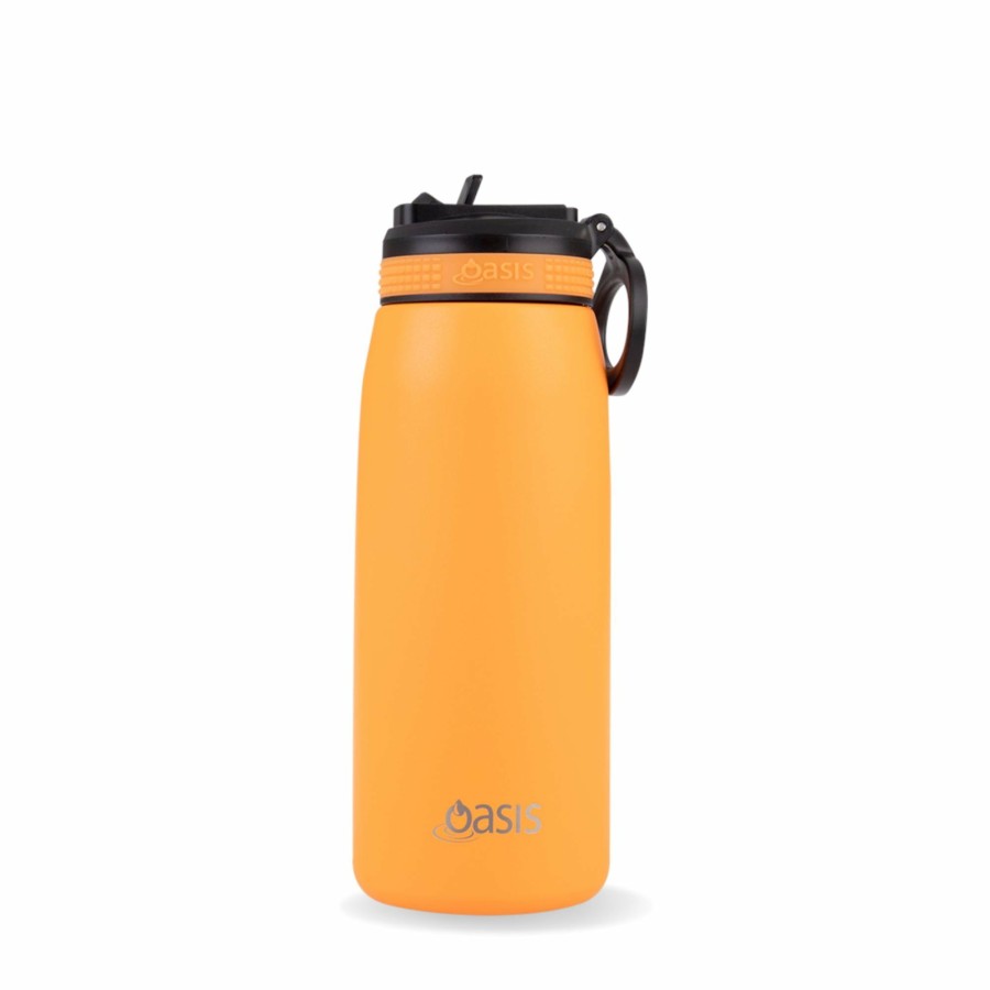 Insulated * | Insulated Sports Sipper Bottle Neon Orange 780Ml Excellent