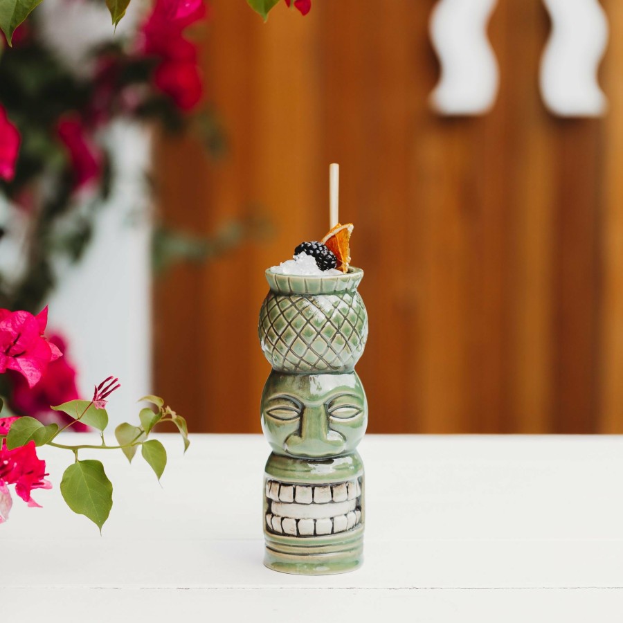 Cocktail * | Ceramic Pineapple Head Tiki Mug 540Ml Hot Selling