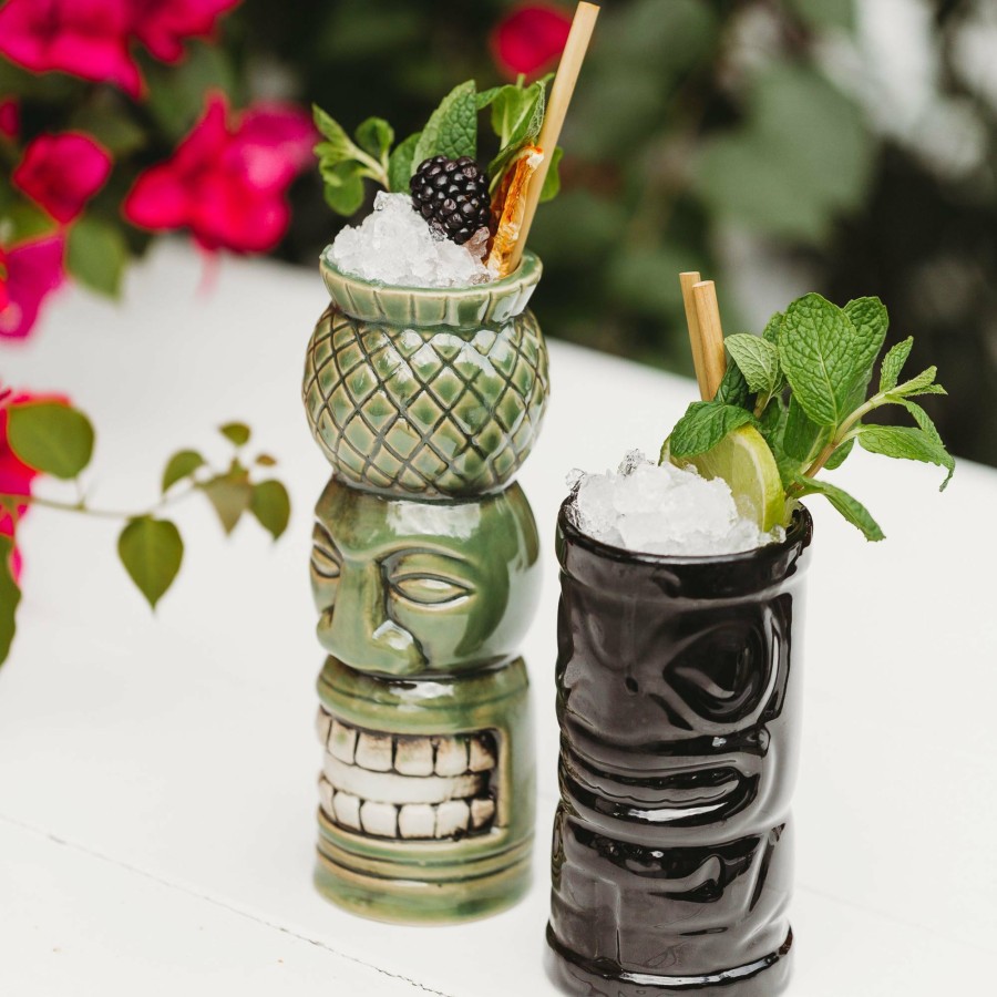 Cocktail * | Ceramic Pineapple Head Tiki Mug 540Ml Hot Selling