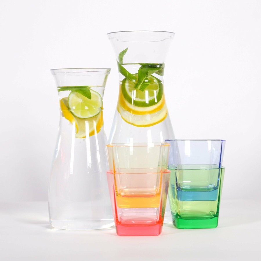 Plastic Drinkware * | Unbreakable Mixed Coloured Tumbler Glass 260Ml Set Of 4 New In