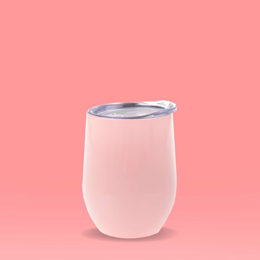 Insulated * | Insulated Wine Tumbler Soft Pink 330Ml Outlet Sale