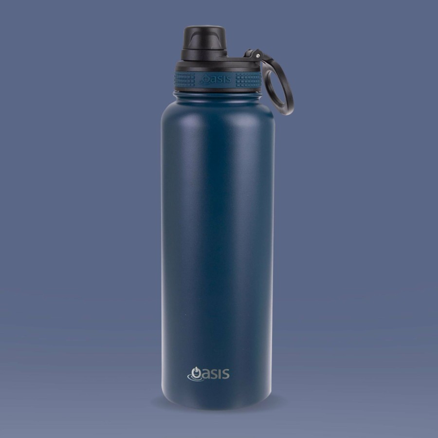 Insulated * | Insulated Challenger Navy Water Bottle 1.1 Litre Classical