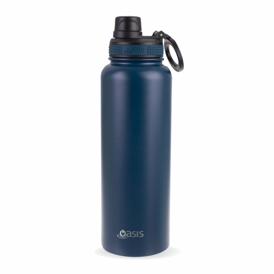 Insulated * | Insulated Challenger Navy Water Bottle 1.1 Litre Classical