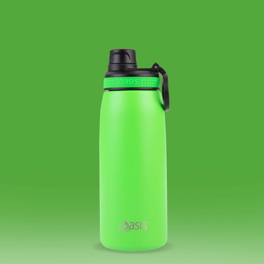 Insulated * | Insulated Sports Bottle Neon Green 780Ml Best-Selling