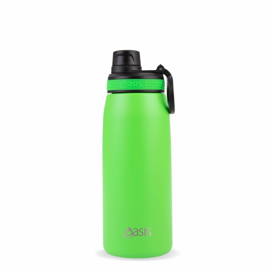 Insulated * | Insulated Sports Bottle Neon Green 780Ml Best-Selling