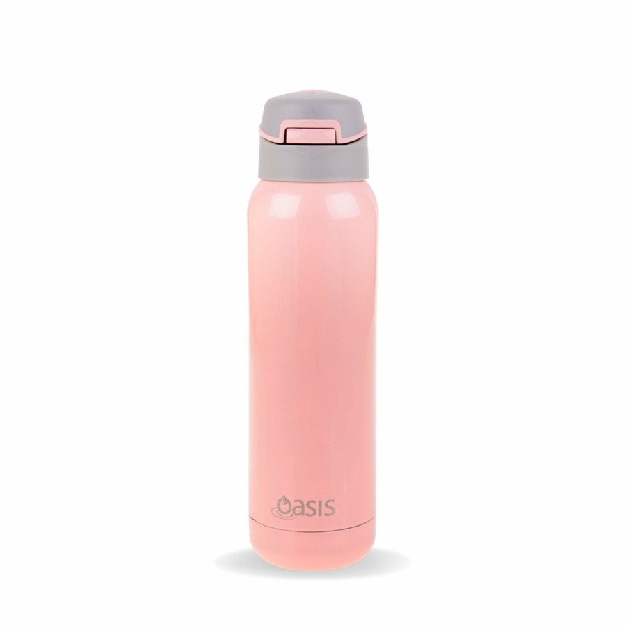 Insulated * | Insulated Sports Bottle With Straw Soft Pink 500Ml Best-Selling