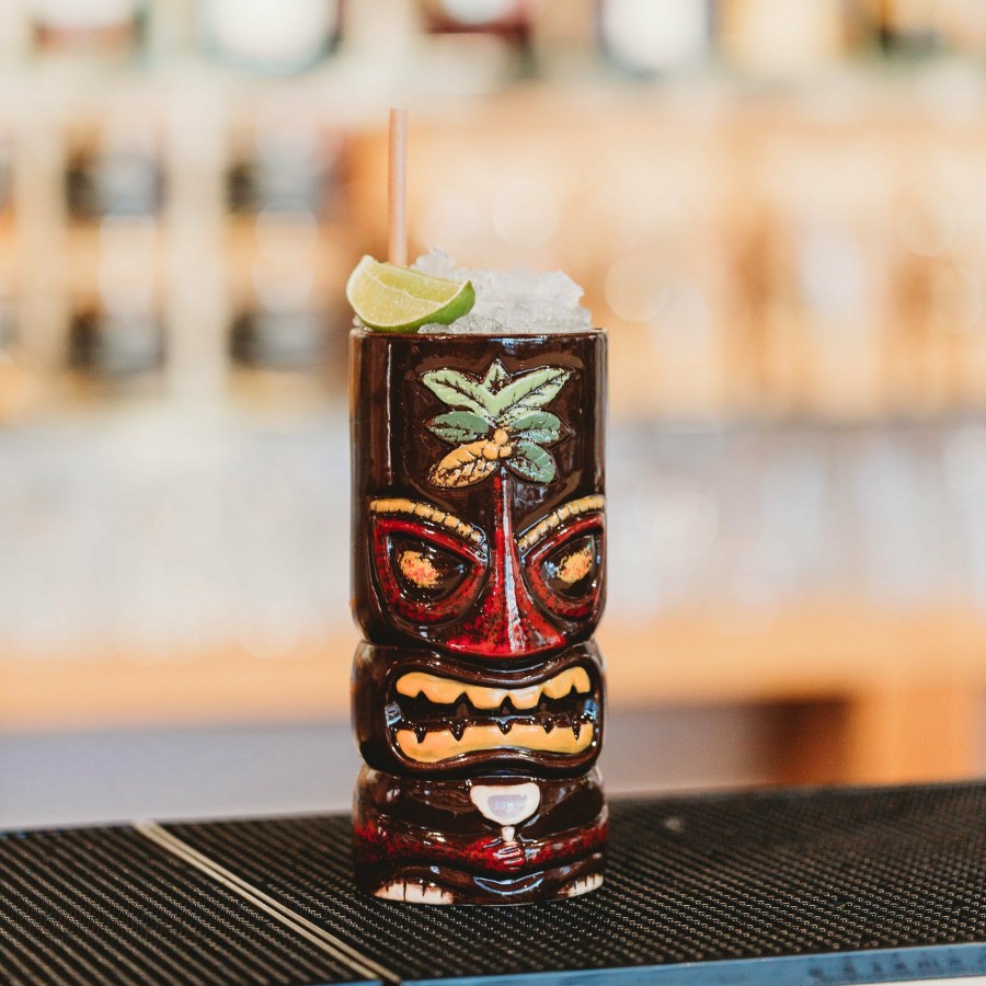 Cocktail * | Ceramic Palm Warrior Tiki Mug 600Ml Hot Sale