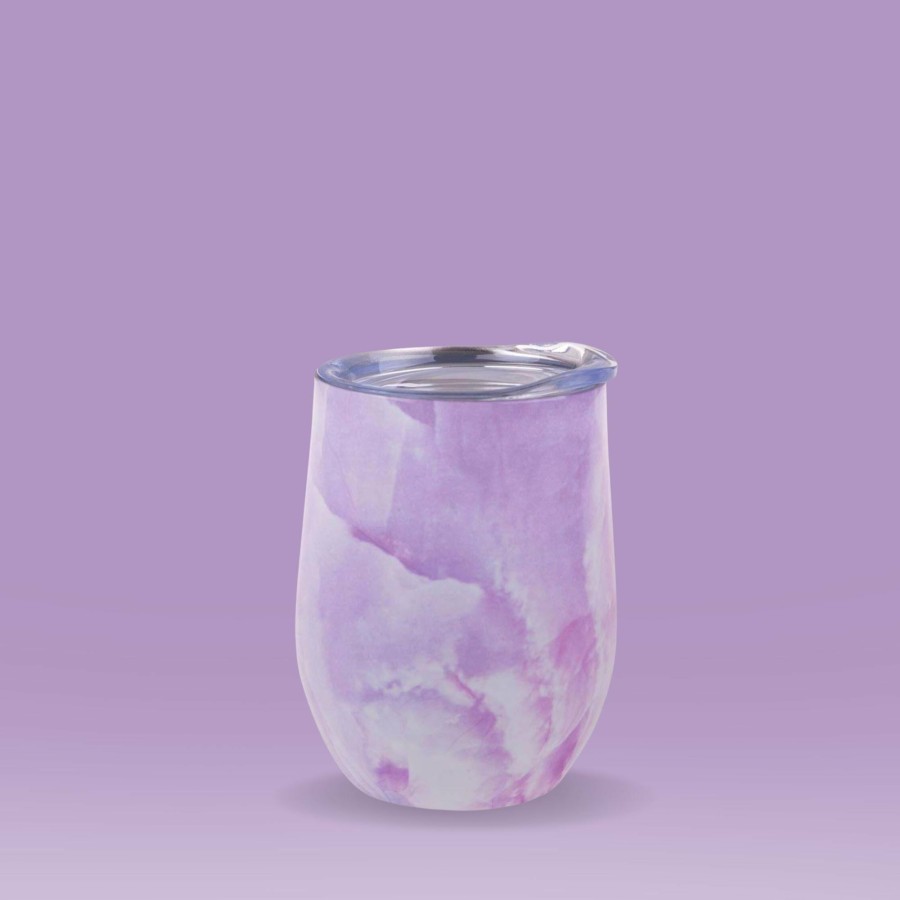 Insulated * | Insulated Wine Tumbler Lilac Marble 330Ml New In