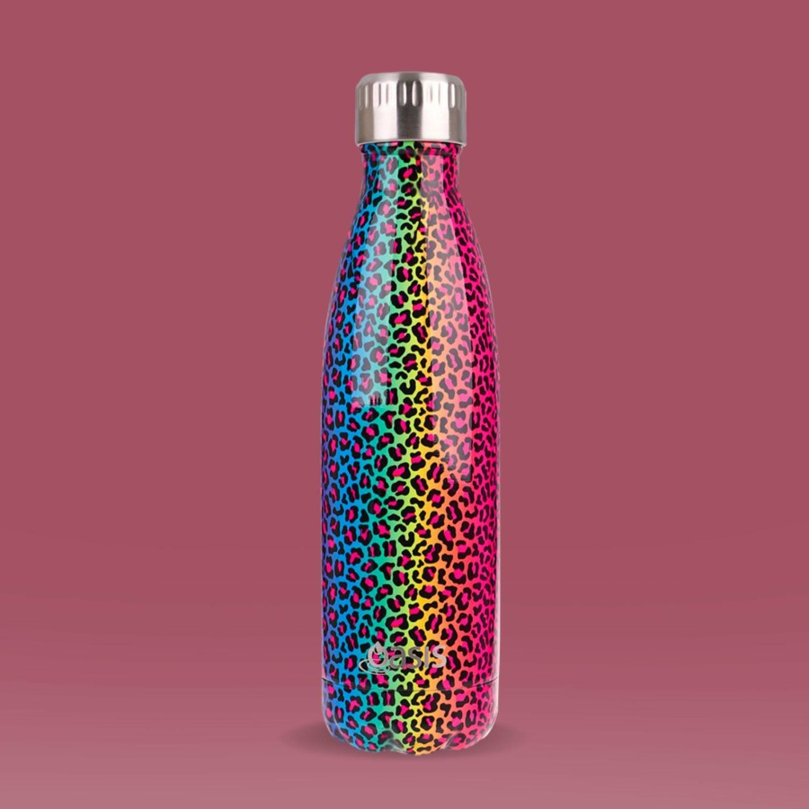 Insulated * | Insulated Drink Bottle Rainbow Leopard 500Ml Promotion