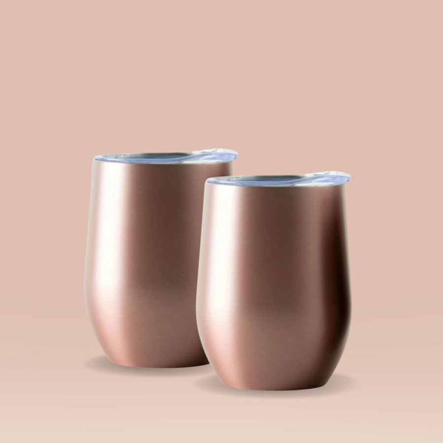 Insulated * | Insulated Wine Tumbler Rose Gold Gift Set Best-Selling