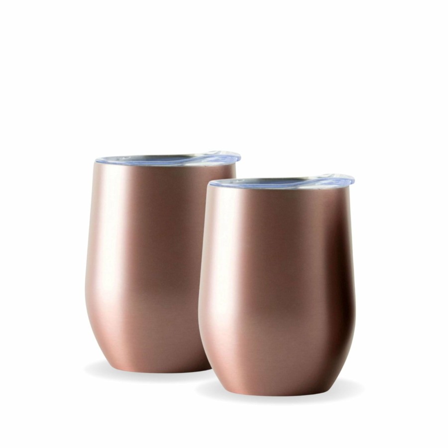 Insulated * | Insulated Wine Tumbler Rose Gold Gift Set Best-Selling