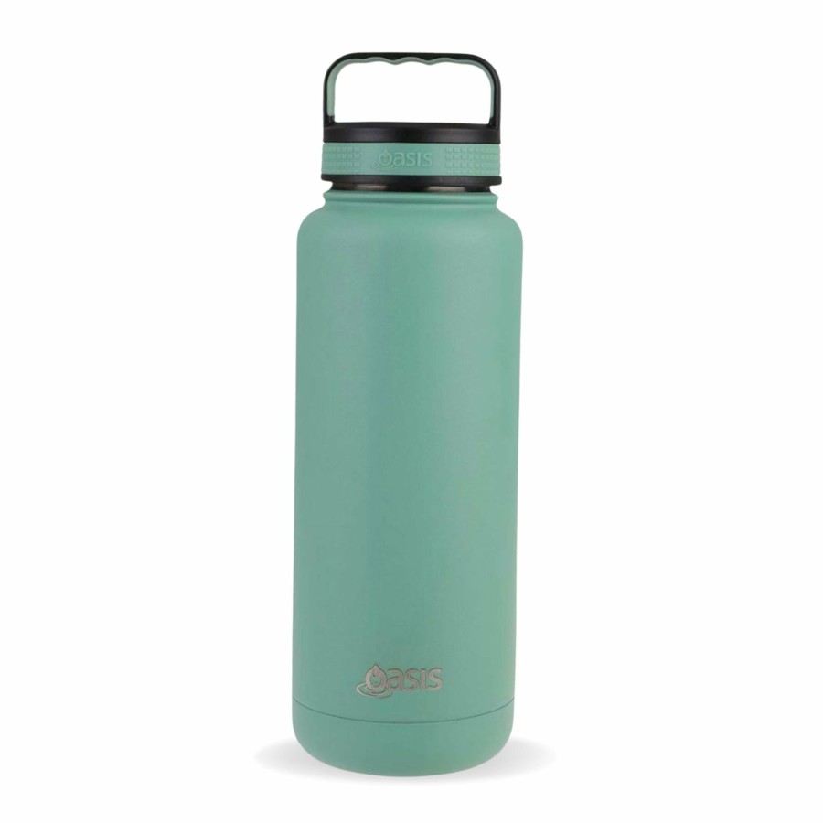 Insulated * | Insulated Titan Sage Green Water Bottle 1.2 Litre Hot Selling