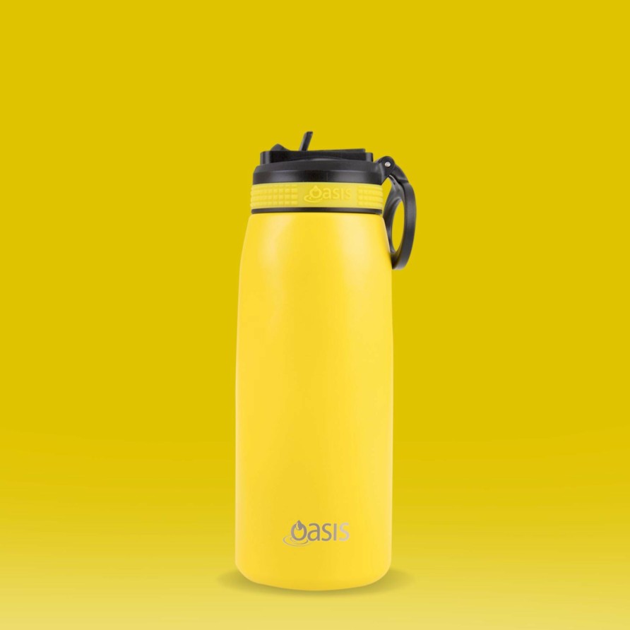 Insulated * | Insulated Sports Sipper Bottle Neon Yellow 780Ml Promotion