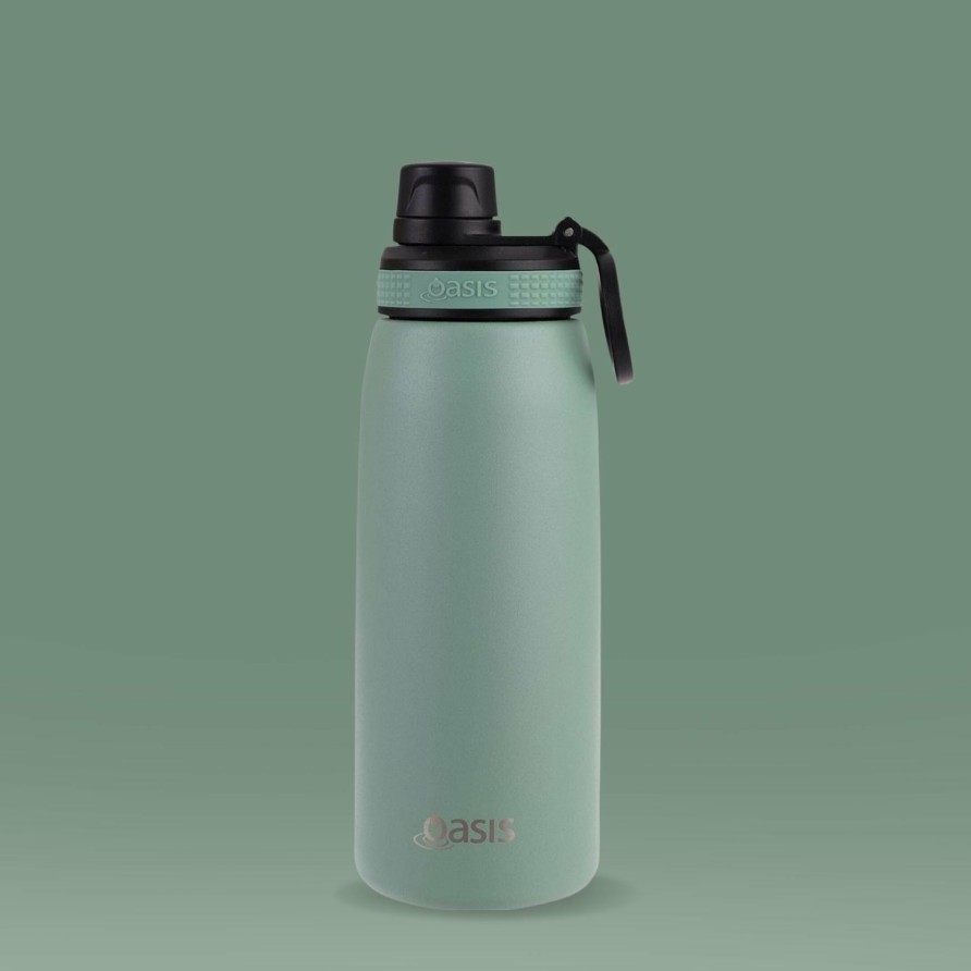 Insulated * | Insulated Sports Bottle Sage Green 780Ml Top Selling